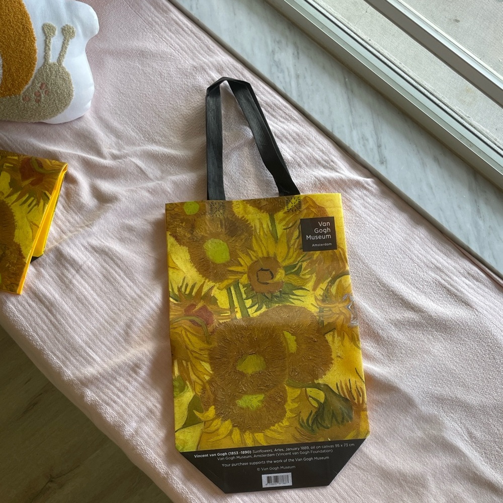 Van Gogh Sunflower Print Tote Bag